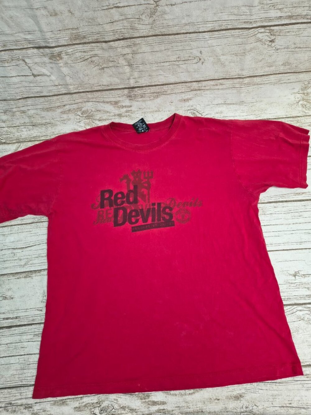 Manchester United Red Devils Graphic T-Shirt Size XL